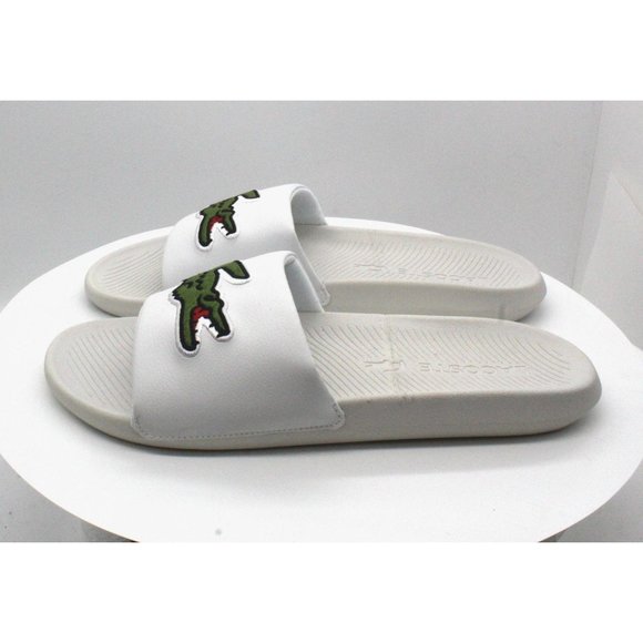 Lacoste Mens Croco Slide, Adult, Whit - Picture 8 of 8
